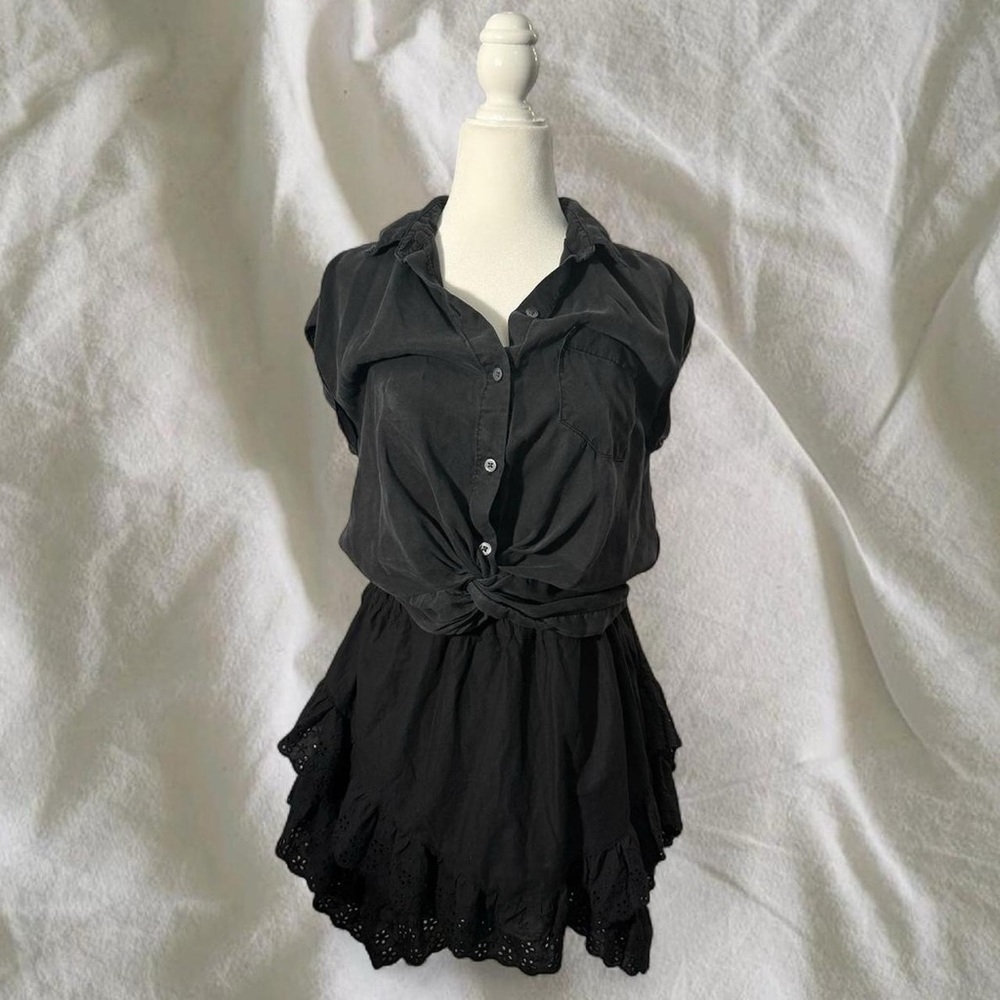 Abercrombie & Fitch Black Button Down Shirt